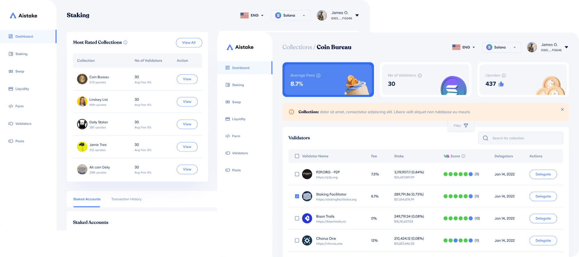 Validator collection detail