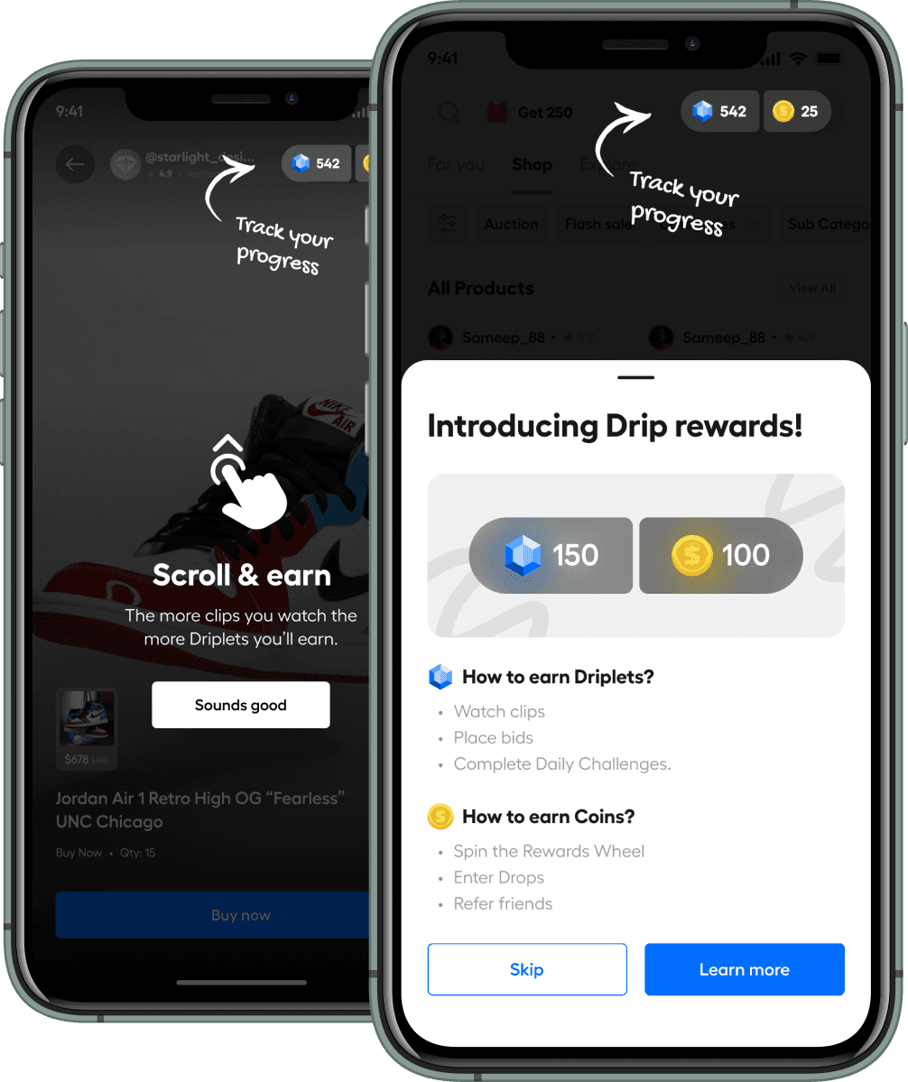 Driplets & Cash Overview
