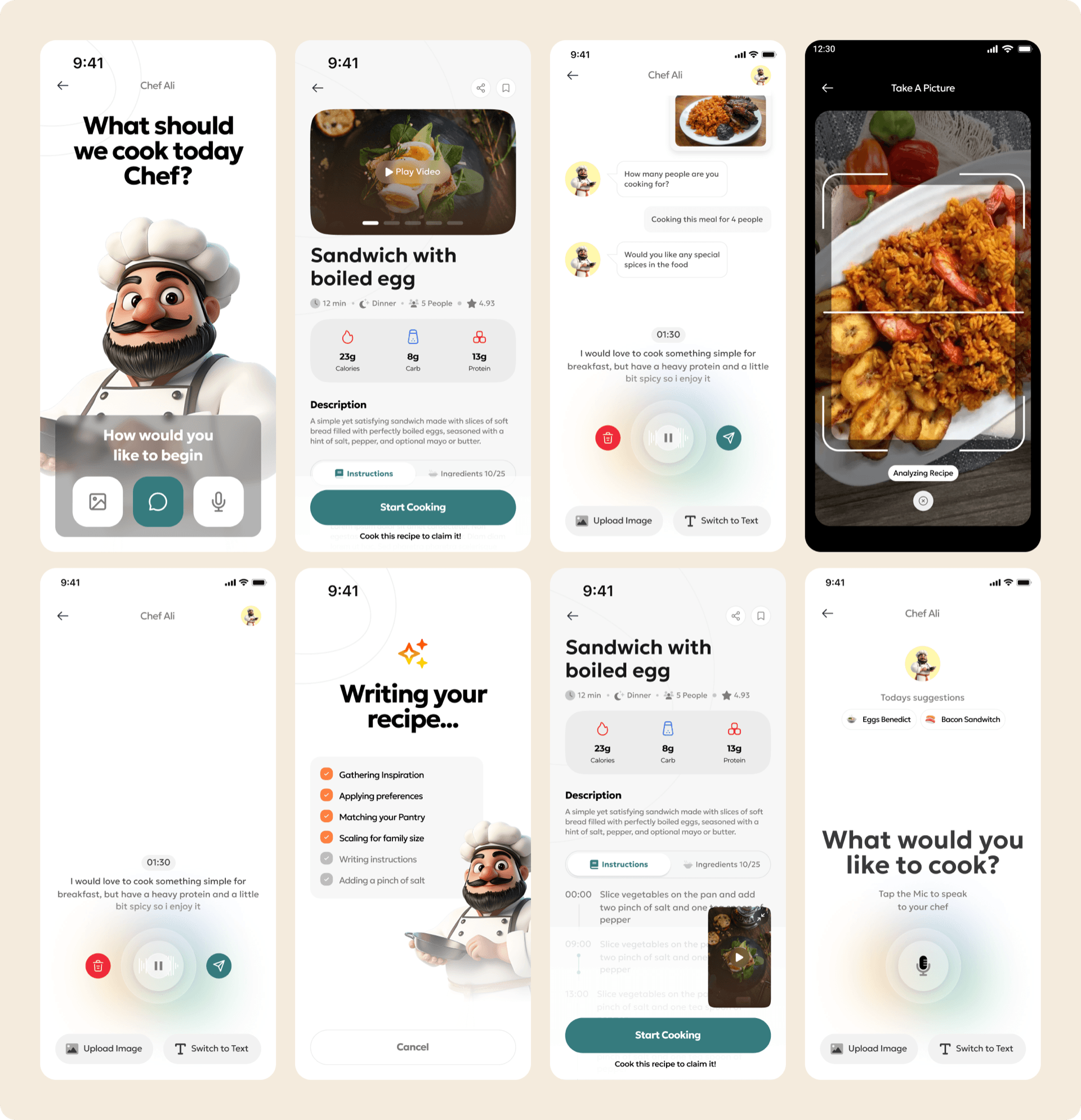 Food ideas to recipe in seconds