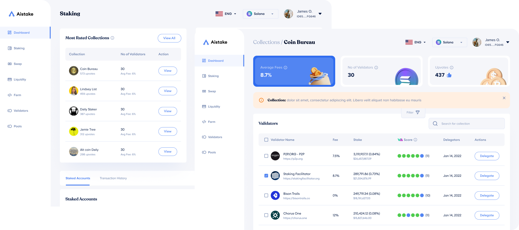 Validator collection detail