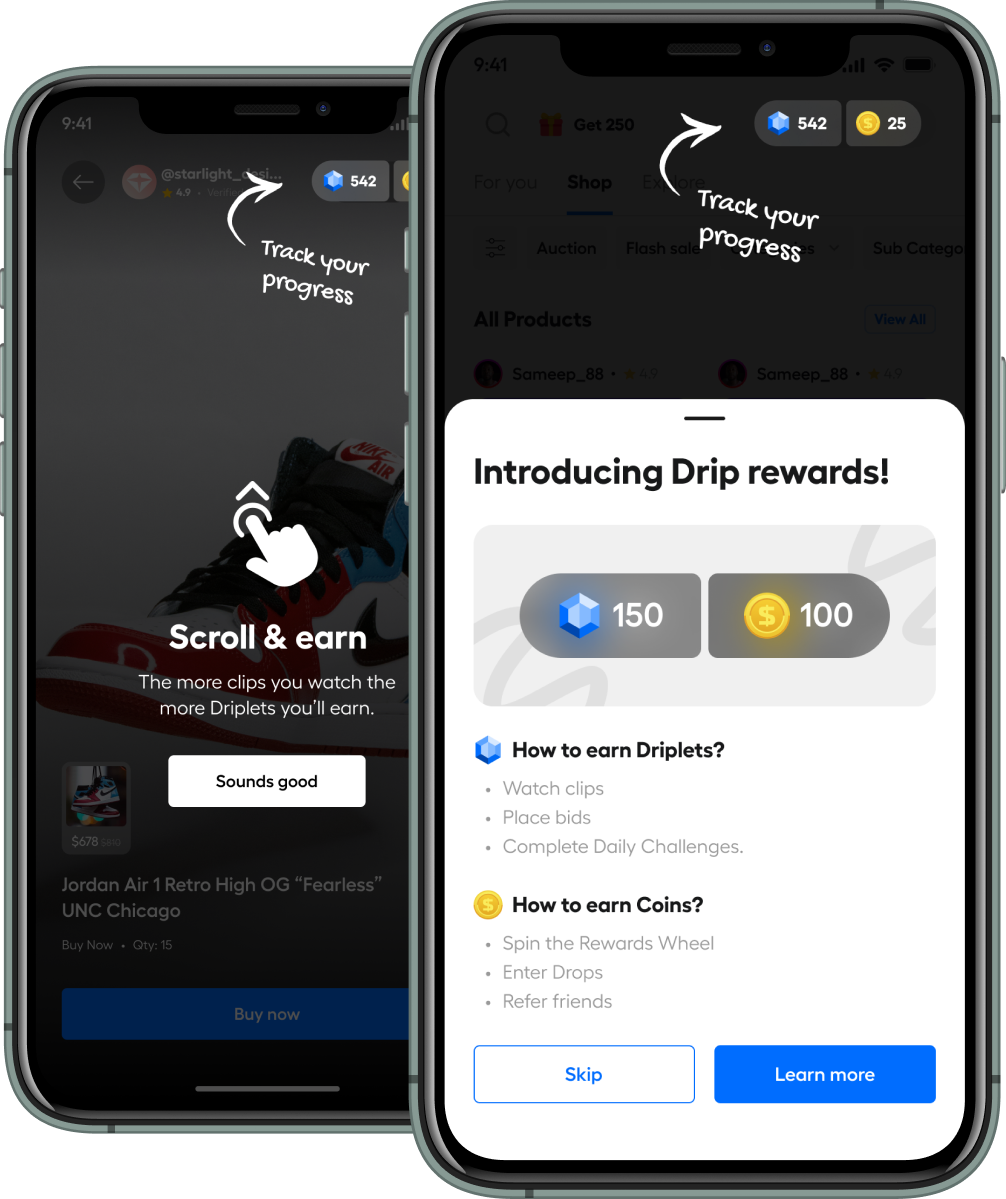 Driplets & Cash Overview